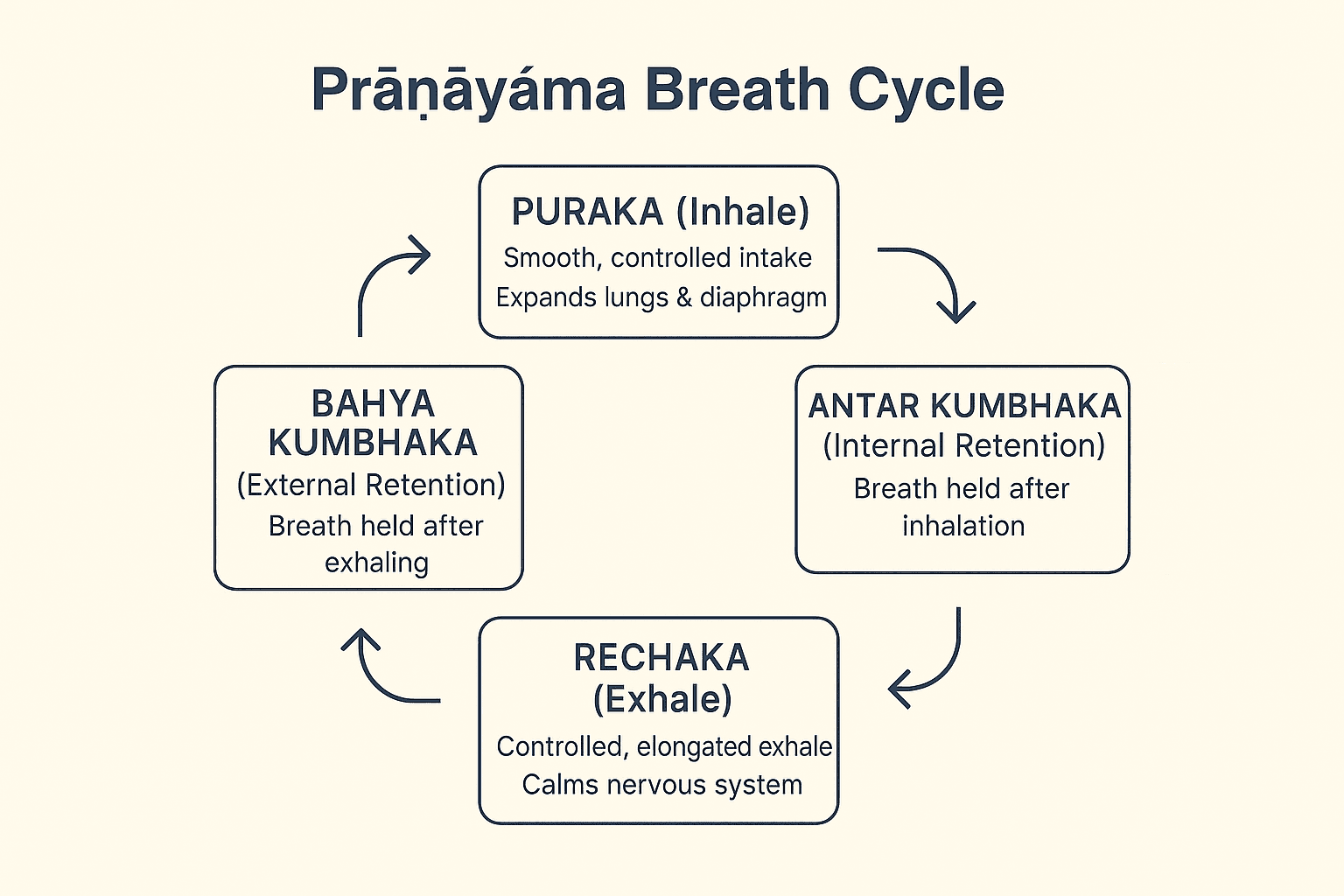 Pranayama Breath Cycle Diagram